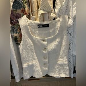 ZARA textured vest